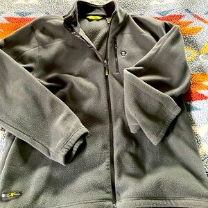 IZOD Fleece Jacket, gray, XL
